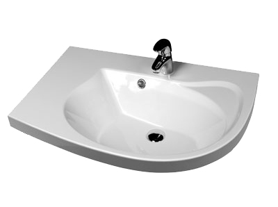 Ravak Rosa Comfort 78x55 cm beépíthető mosdó (78x55 cm, fehér, jobbos, #XJ8P11N0000)