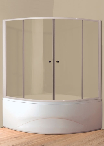 Roltechnik KVRR2 Kádparaván (140x140-es kádhoz, Transparent, fehér)