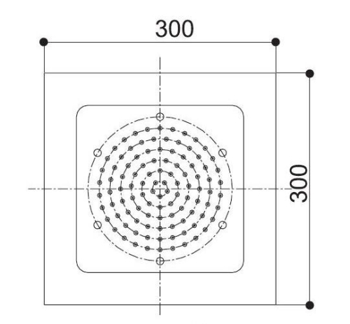Easy TLS-02 Led világítós fejzuhany
