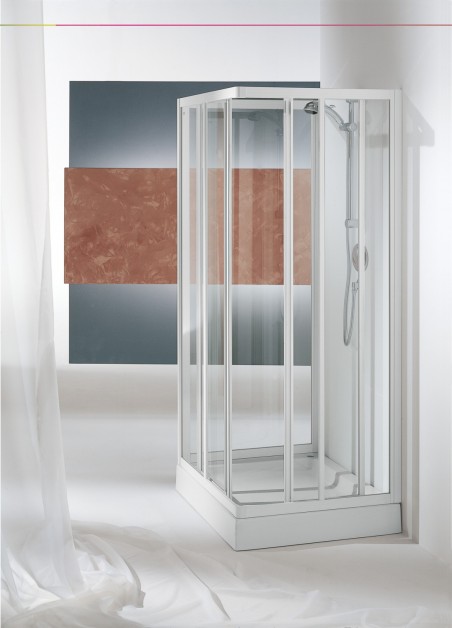 Kolpa-San Luna TS 80/90 zuhanyfal (90 cm, Fehér, Polisztirén műanyag, 90 cm)