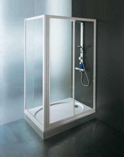 Kolpa-San Luna TSv/2D 70/80/90 zuhanyfal (90 cm, Fehér, Polisztirén műanyag, 90 cm)
