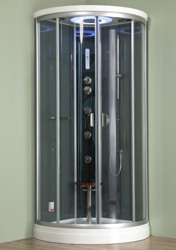 Roltechnik DLRK Hidromasszázs és gőzkabin (mechanikus csaptelep, 90x90x216 cm)
