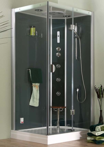 Roltechnik DLS 1150 Hidromasszázs és gőzkabin (115x85x216 cm, mechanikus csaptelep (jobbos))