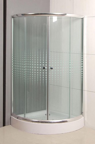Roltechnik Zaragoza negyedköríves zuhanykabin (90x90x195 cm, króm, Transparent, 90x90 cm)