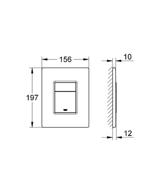 Grohe Skate Cosmopolitan nyomólap, fehér 38732SH0