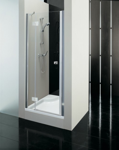 Kolpa-San Stella TV/S 90/100/120 zuhanyajtó (Edzett átlátszó üveg, 120 L (balos), Króm (jobbos), 120 cm)