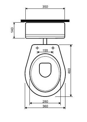 Kolo Idol mélyöblítésű alsó kifolyású álló WC csésze (M13001000)