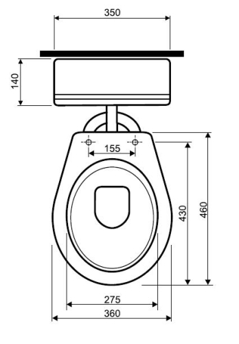 Kolo Nova mélyöblítésű, alsó kifolyású wc (23001)