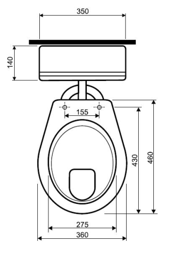 Kolo Nova laposöblítésű, alsó kifolyású wc (23011)