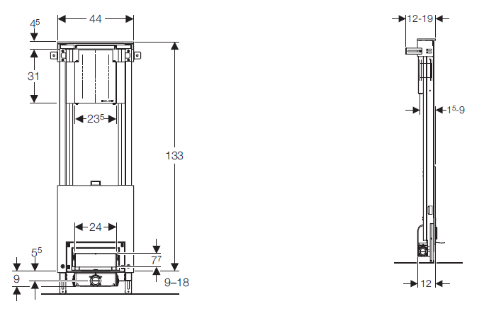 Geberit Uniflex 154.220.00.1 Zuhany szerelőelem