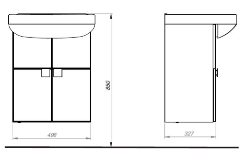Kolo Primo 55 cm fürdőszobabútor