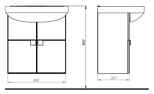 Kolo Primo 65 cm fürdőszobabútor