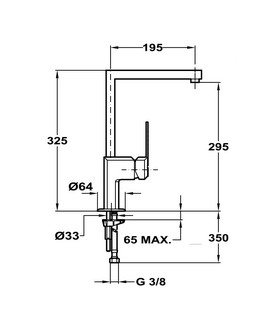 Teka Expression MZX High 89402 króm mosogató csaptelep