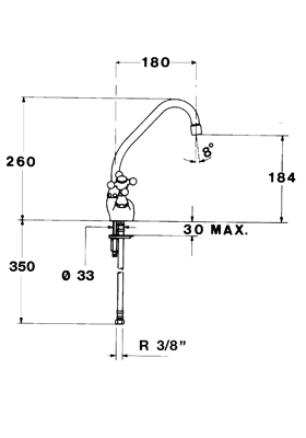 Teka 1820 56.912.51.B Mosogató csaptelep bronz
