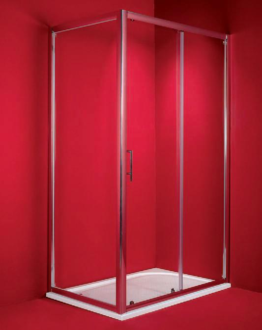 Hopa Braga 80x100-as téglalap alapú zuhanykabin (Króm, 80 x 100 x 195 cm, Matt, #BCBRAG10CF)