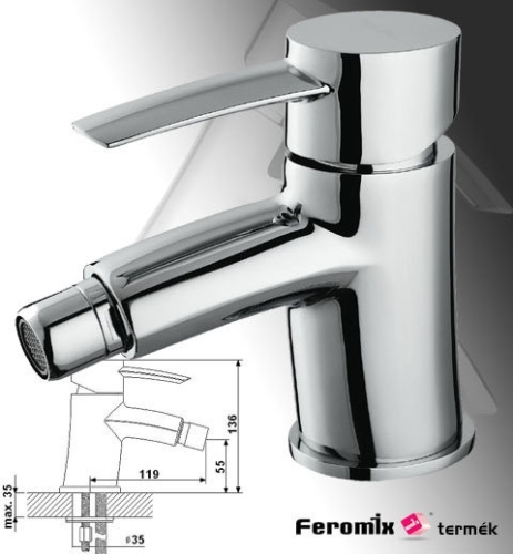 Feromix Adesso 150360.1 Bidé csaptelep
