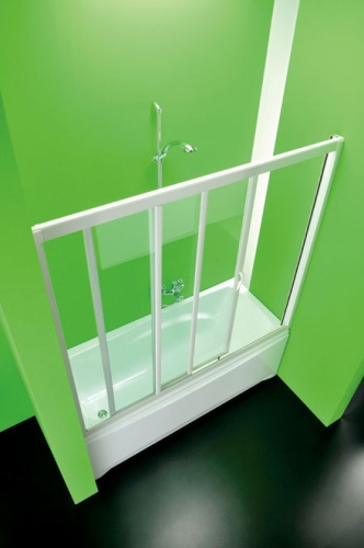 Hopa Vasca Maestro Tre kádparaván (Fehér, Plexiüveg, 150-140 x 152 cm, #BSVMT15P)