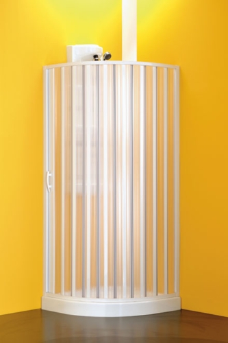 Hopa Sfera negyedköríves zuhanykabin (Fehér (S), Műanyag, 90-70 x 90-70 x 185 cm)