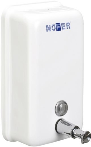 Nofer Miha rozsdamentes függőleges szappanadagoló 1200 ml (Színterezett fehér, 03001.W)