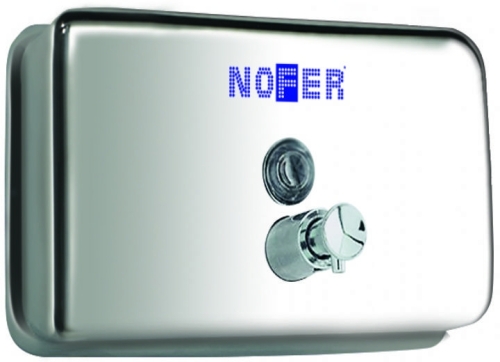 Nofer Miha rozsdamentes vízszintes szappanadagoló 1200 ml (Polírozott, 03002.B)