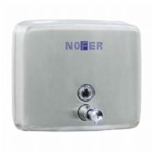 Nofer Miha rozsdamentes szögletes szappantartó 1200 ml (Színterezett fehér, 03004.W)