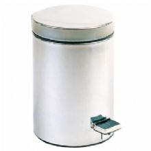 Nofer Miha rozsdamentes lábpedálos acél hulladékgyűjtő (Szálcsiszolt, 12 l, 09102.S)