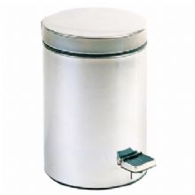 Nofer Miha rozsdamentes lábpedálos acél hulladékgyűjtő (Szálcsiszolt, 20 l, 09103.S)