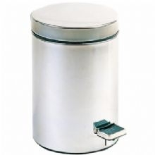 Nofer Miha rozsdamentes lábpedálos acél hulladékgyűjtő (Szálcsiszolt, 30 l, 09104.S)