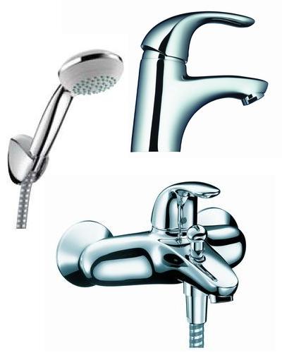Hansgrohe Focus E 31700000 Mosdócsaptelep + Focus E 31740000 kádcsaptelep + Crometta 85 27558000 zuhanyszett