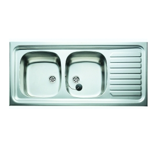 Teka. 1235.435 2C 1E rozsdamentes mosogató
