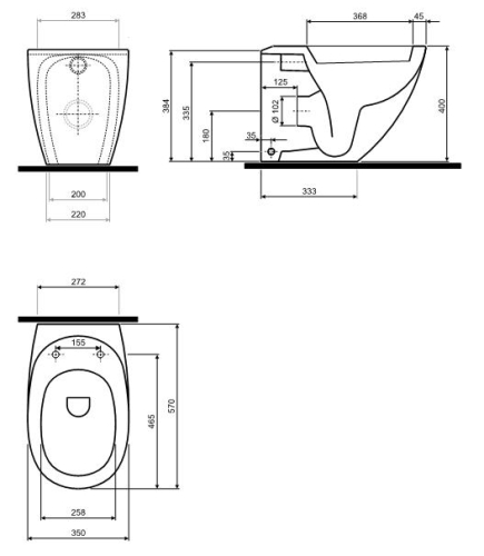 Kolo Ego álló wc (K13000000)