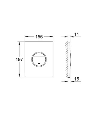 Grohe Nova Cosmopolitan 38869 XG0 grafitszürke nyomólap (38869XG0)