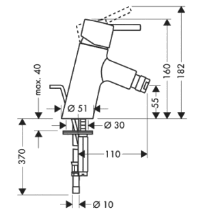 Hansgrohe Talis S 32220 000 Bidécsaptelep (32220000)