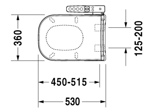 Duravit D-code Sensowash wc ülőke fali wc-vel
