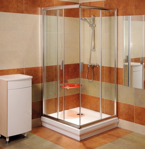 Ravak Blix BLRV2 szögletes zuhanykabin (fehér, Transparent, 875-890 x 875-890 mm, 1LV70100Z1)