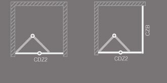 Roltechnik Classic Line CDZ2/750 zuhanyajtó (700-760 mm, fehér, Chinchilla, #342-7500000-04-03)