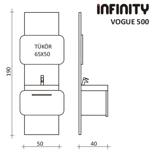 Infinity Vogue 500 fürdőszobabútor
