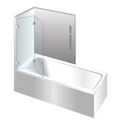 Varioglass Globus 605 kádparaván víztiszta üveg (100x150 cm)