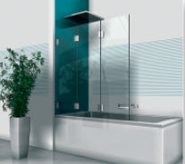 Varioglass Globus 607 kádparaván víztiszta üveg (90x150 cm)