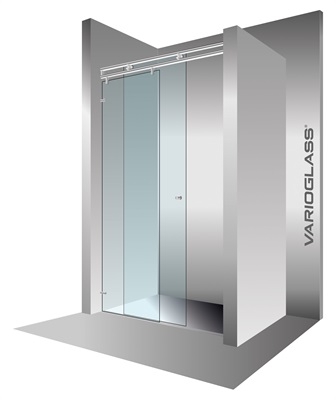 Varioglass Vendum V2 tolós zuhanyajtó víztiszta üveg (120 cm)