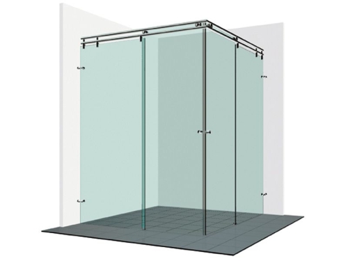 Varioglass Vendum V22 tolóajtós zuhanykabin víztiszta üveg (100x100 cm)