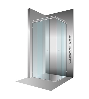 Varioglass Vendum V22 tolóajtós zuhanykabin víztiszta üveg (120x120 cm)