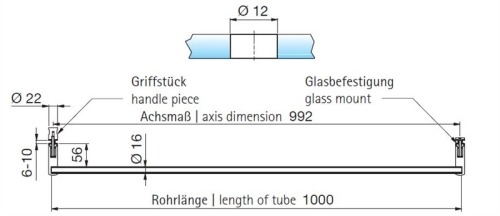 Varioglass törölközőtartó+gomb 
