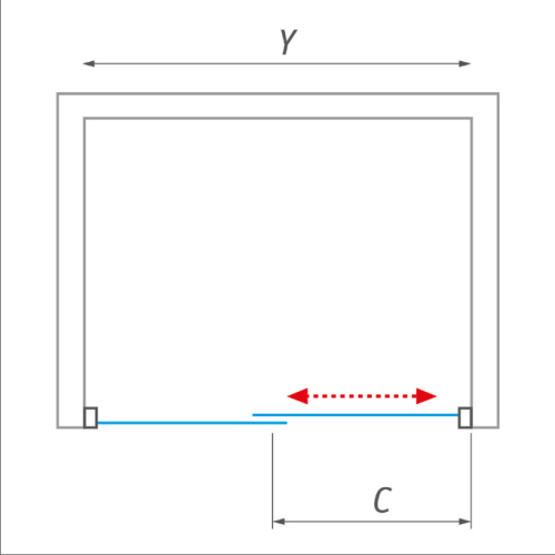 Roltechnik Proxima Line PXD2N/1300 130 cm-es zuhanyajtó (1280-1330 mm, brillant, satinato, 526-1300000-00-15)