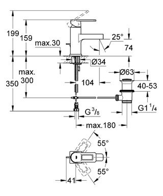 Grohe Quadra 32631 000 mosdócsaptelep (32631000)