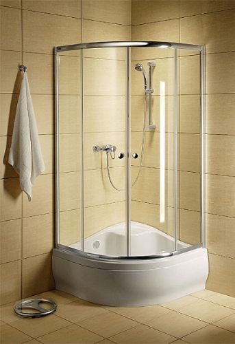 Radaway Dolphi Classic A1700 80x80 negyedköríves zuhanykabin (80x80x170 cm, króm, Grafit, #30011-01-05)