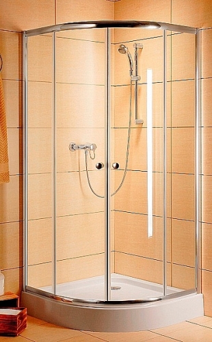 Radaway Dolphi Classic A 80x80 negyedköríves zuhanykabin (80x80x185 cm, fehér, Barna, #30010-04-08)