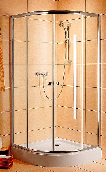 Radaway Dolphi Classic A 90x90 negyedköríves zuhanykabin (90x90x185 cm, króm, Grafit, #30000-01-05)