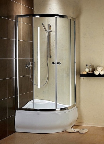 Radaway Dolphi Premium A1700 80x80 negyedköríves zuhanykabin (80x80x170 cm, króm, Grafit, #30411-01-05)