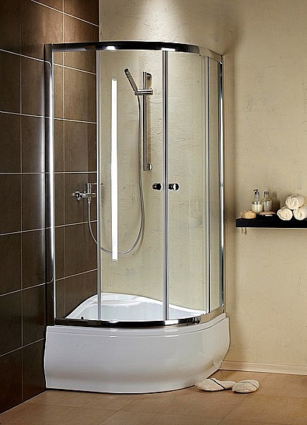 Radaway Dolphi Premium A1700 90x90 negyedköríves zuhanykabin (90x90x170 cm, króm, Grafit, #30401-01-05)